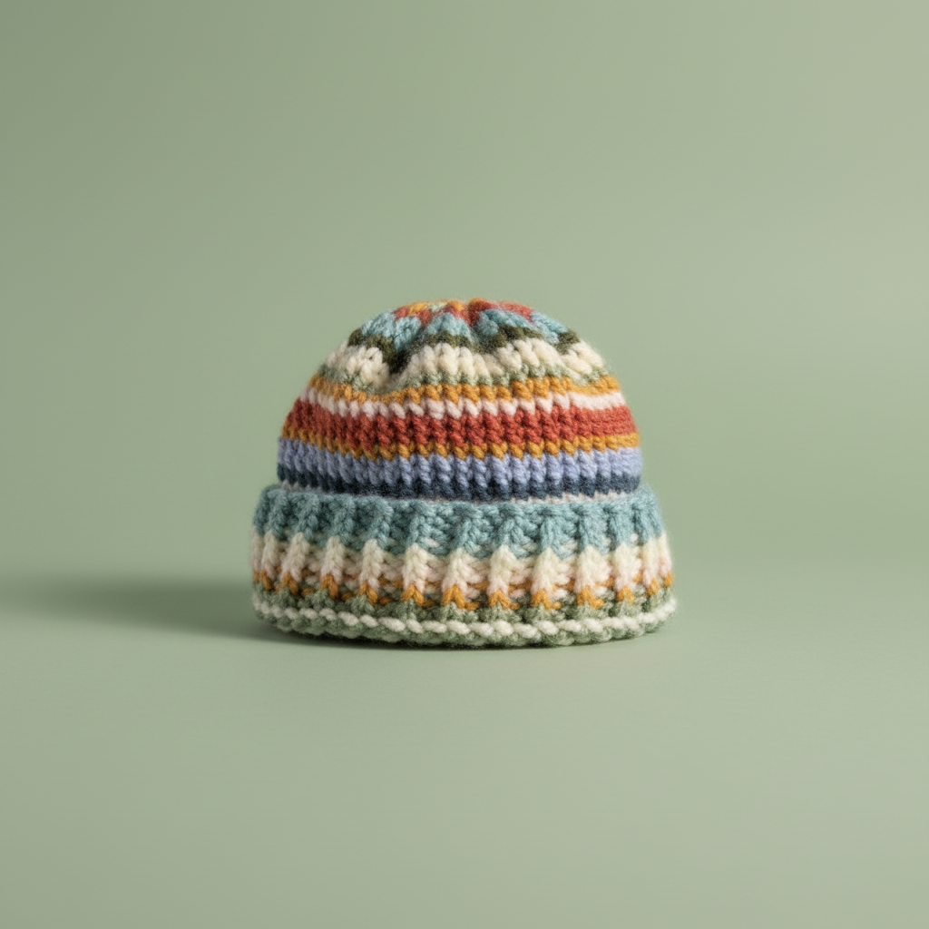 Beanie on Sage Background