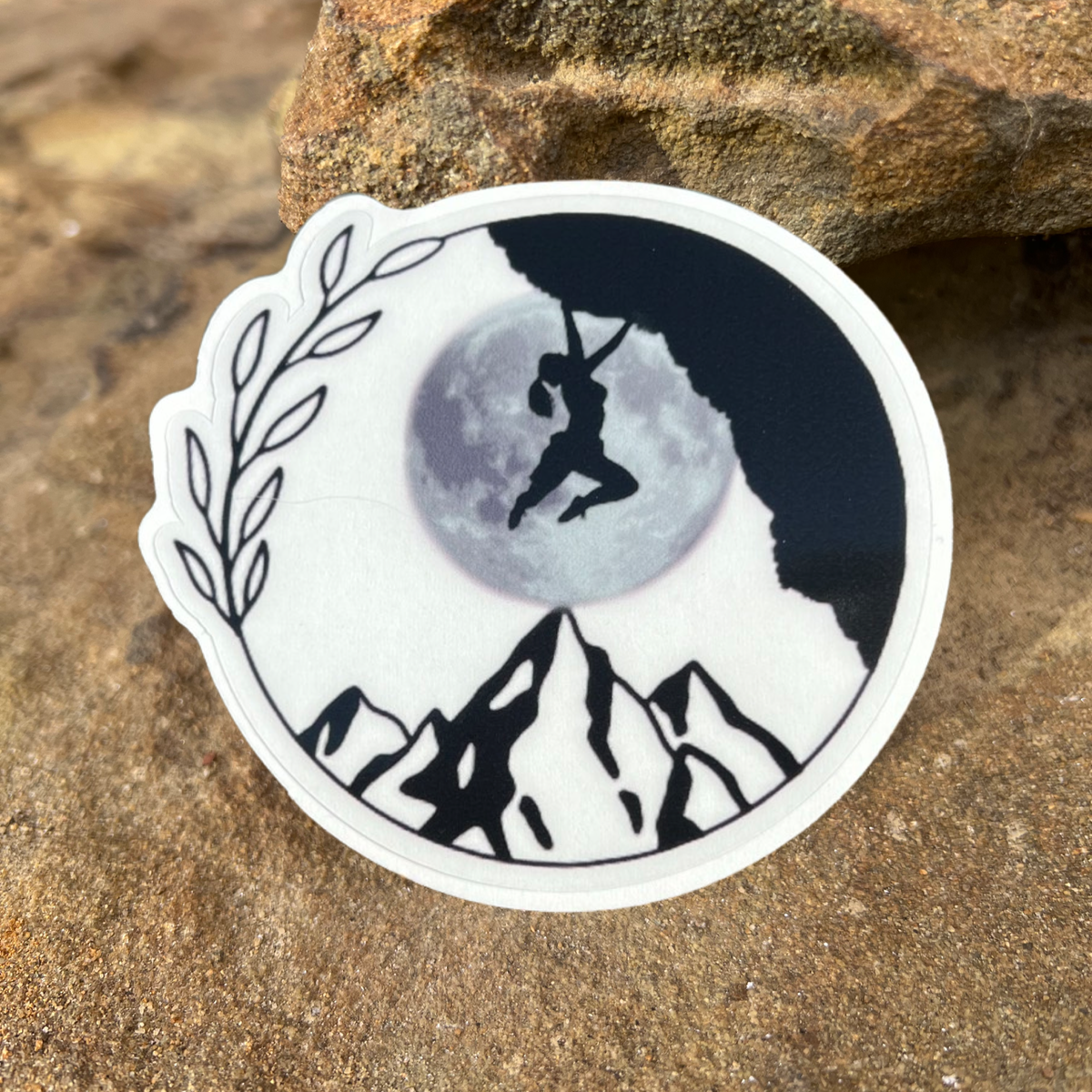 Full Moon Climber Sticker