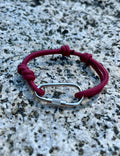 Handmade paracord carabiner bracelet with a figure eight knot (photo 8 of 11)